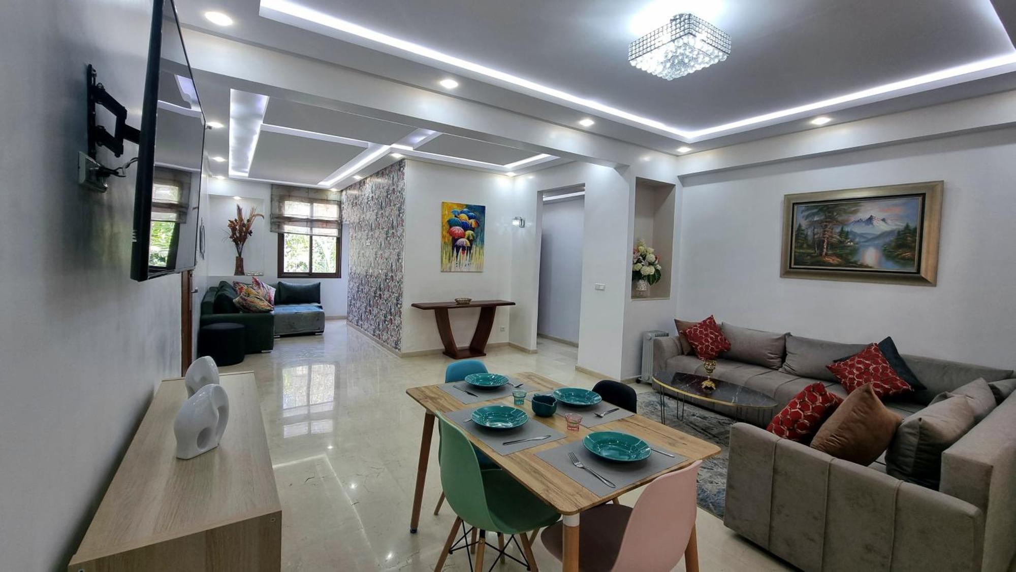 Luxury Family House With Garden View Casablanca Apartment Ngoại thất bức ảnh